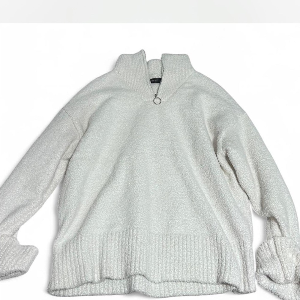 Cozy White Turtleneck Sweater